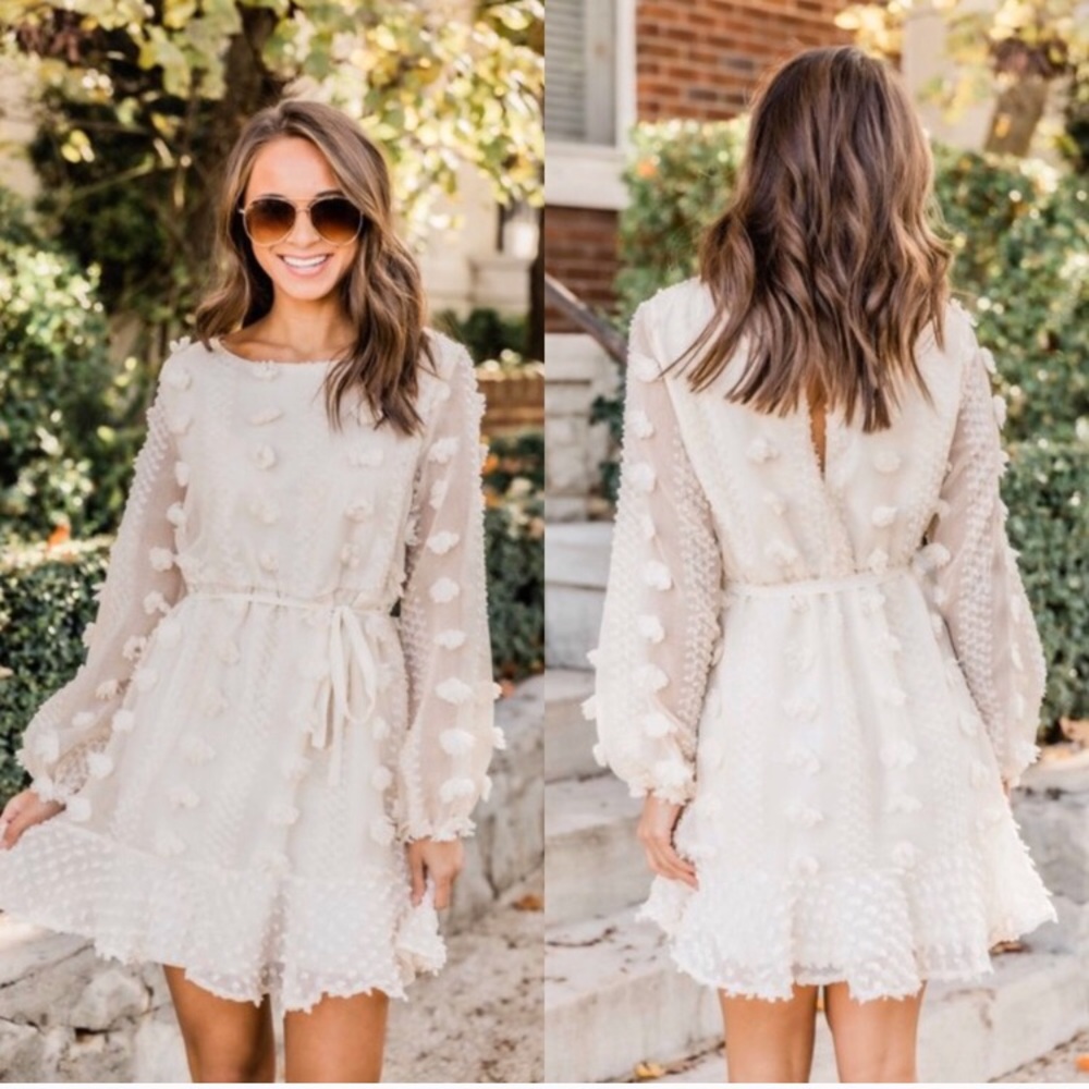 New Pom Pom Bohemian Summer Vaca Mini Dress